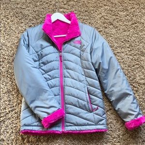 Reversible north face coat - women’s small